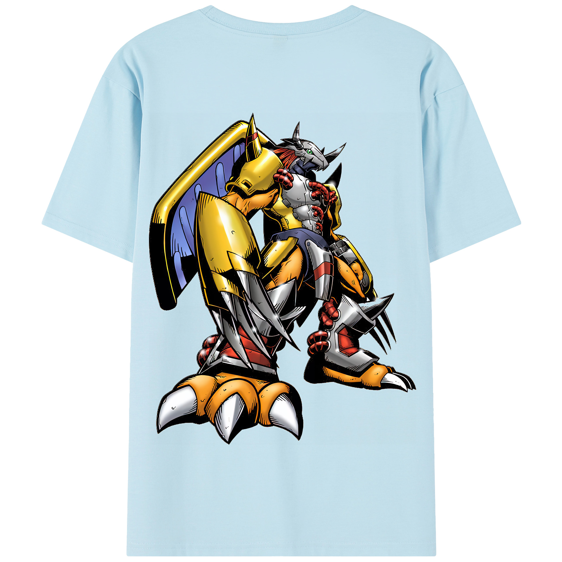 （画像用） Digimon デジタルモンスター/デジモン 綿100％半袖Tシャツ（背面プリント）